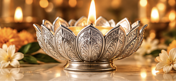 Silver Diya